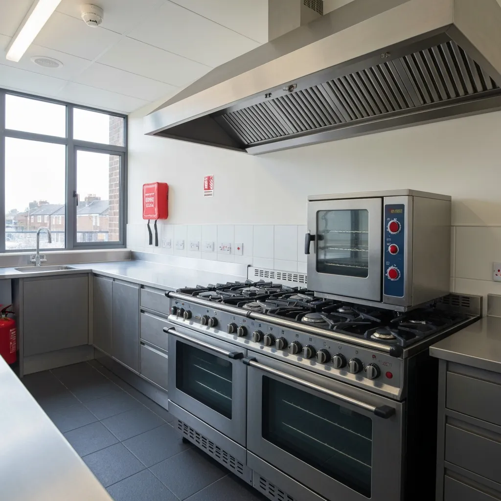Modern Shared Kitchen in HMO Property