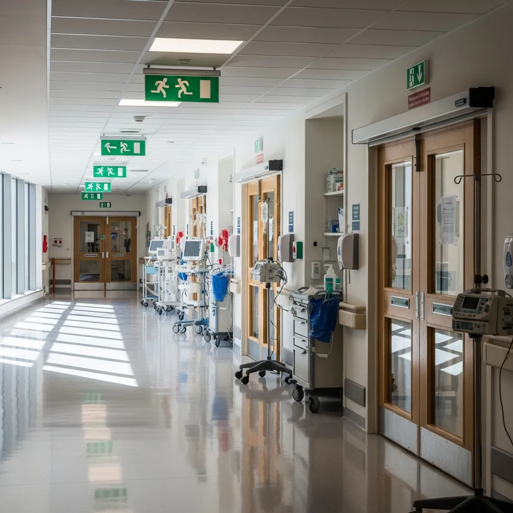 Hospital Corridor and Evacuation Routes
