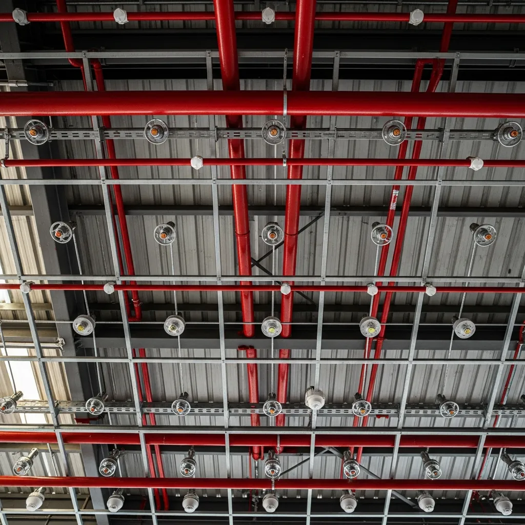 Warehouse Sprinkler System Fire Suppression BS EN 12845